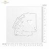 .plantilla transparente para scrapbooking 16x16 cm ST0249A